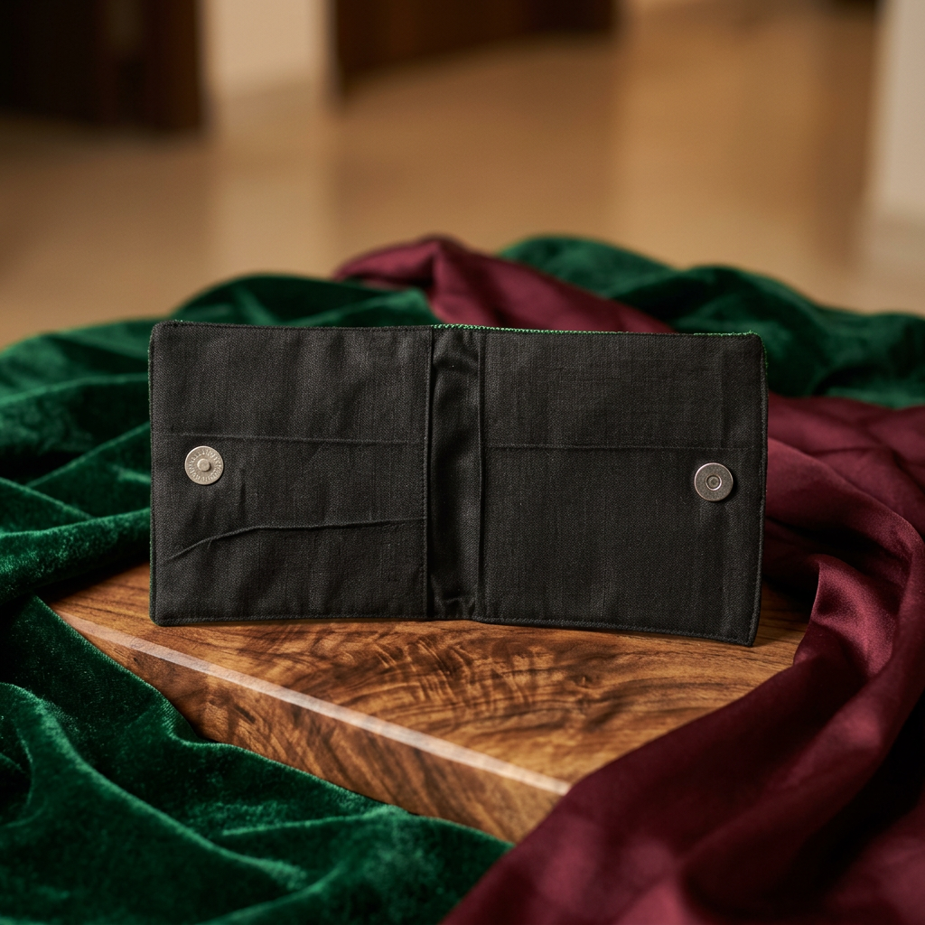 KALPANA BAGS Handmade Sanitary Pouch With Magnetic Button Pack of 1 Nos Eco Friendly Washable Lightweight Discreet Daily Carry Organizer Design