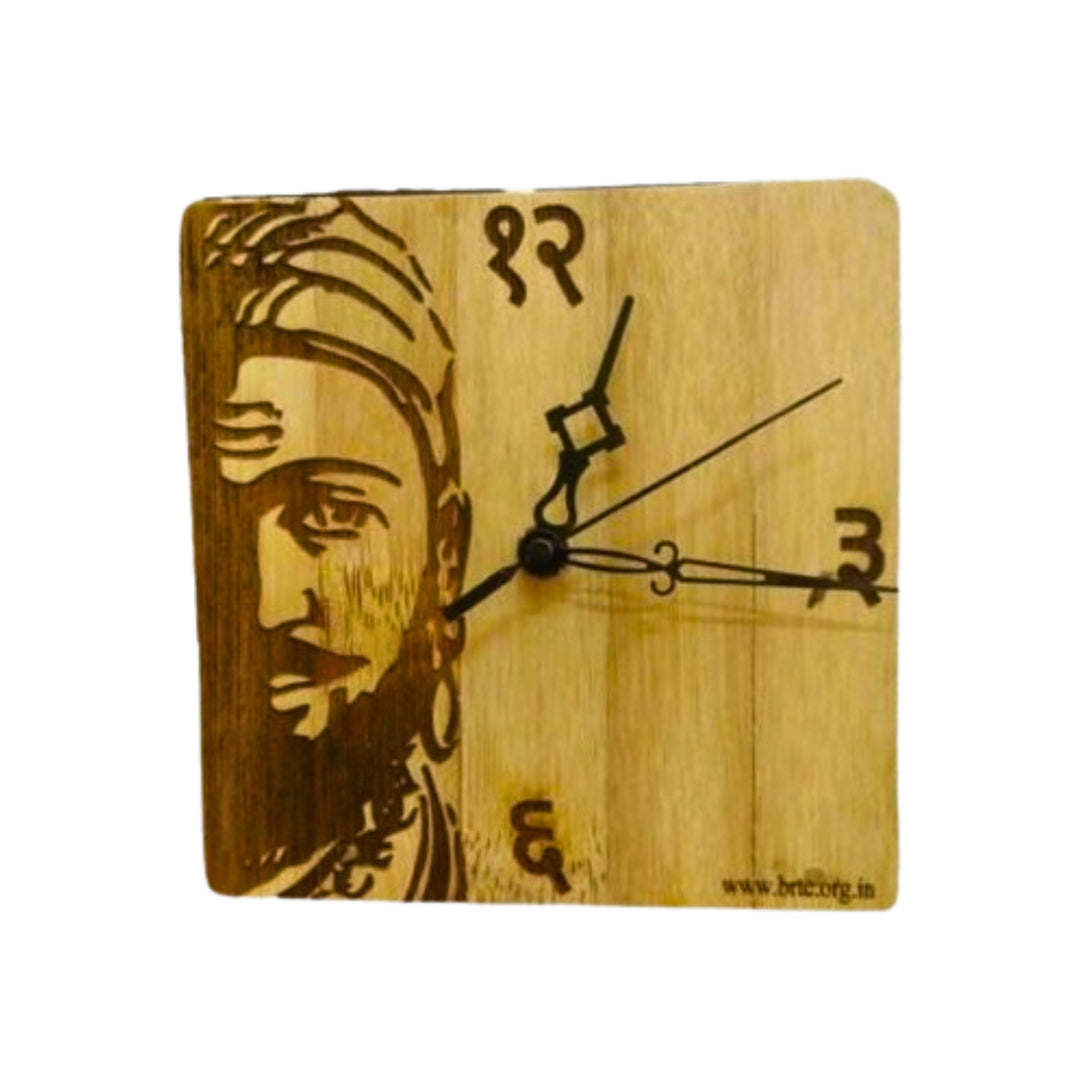 MANIKAFDEVI SHG, Made by Naturtal  Wooden Wall Watch  Handmade, Pack Of 1