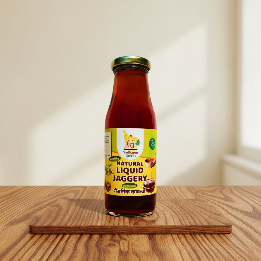 KOLHAPUR GREENS Pure Deshi Gul Kakavi Natural Liquid Sweetener Pack of 300 ml