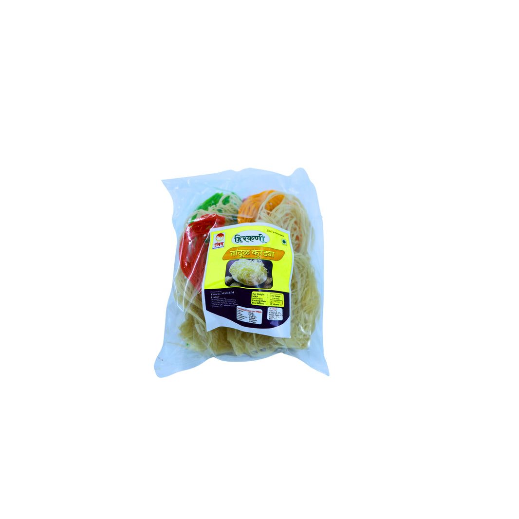 PIYUSH GRUH UDYOG, Rice Kurdai, Handmade, Samarth SHG, High-Quality Ingredients, Crispy, Flavor, Pack of 250 gms