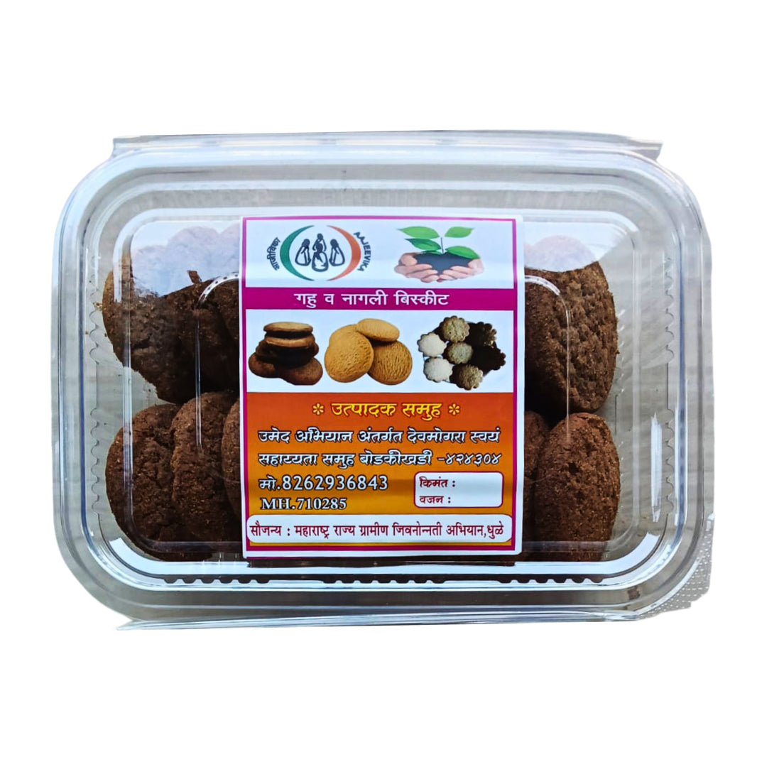 DEVMOGRA Nagali Biscuit Pack Of 150gm Ragi Finger Millet Crunchy Healthy Tea Time Snack Traditional Homemade Nutritious Premium Quality