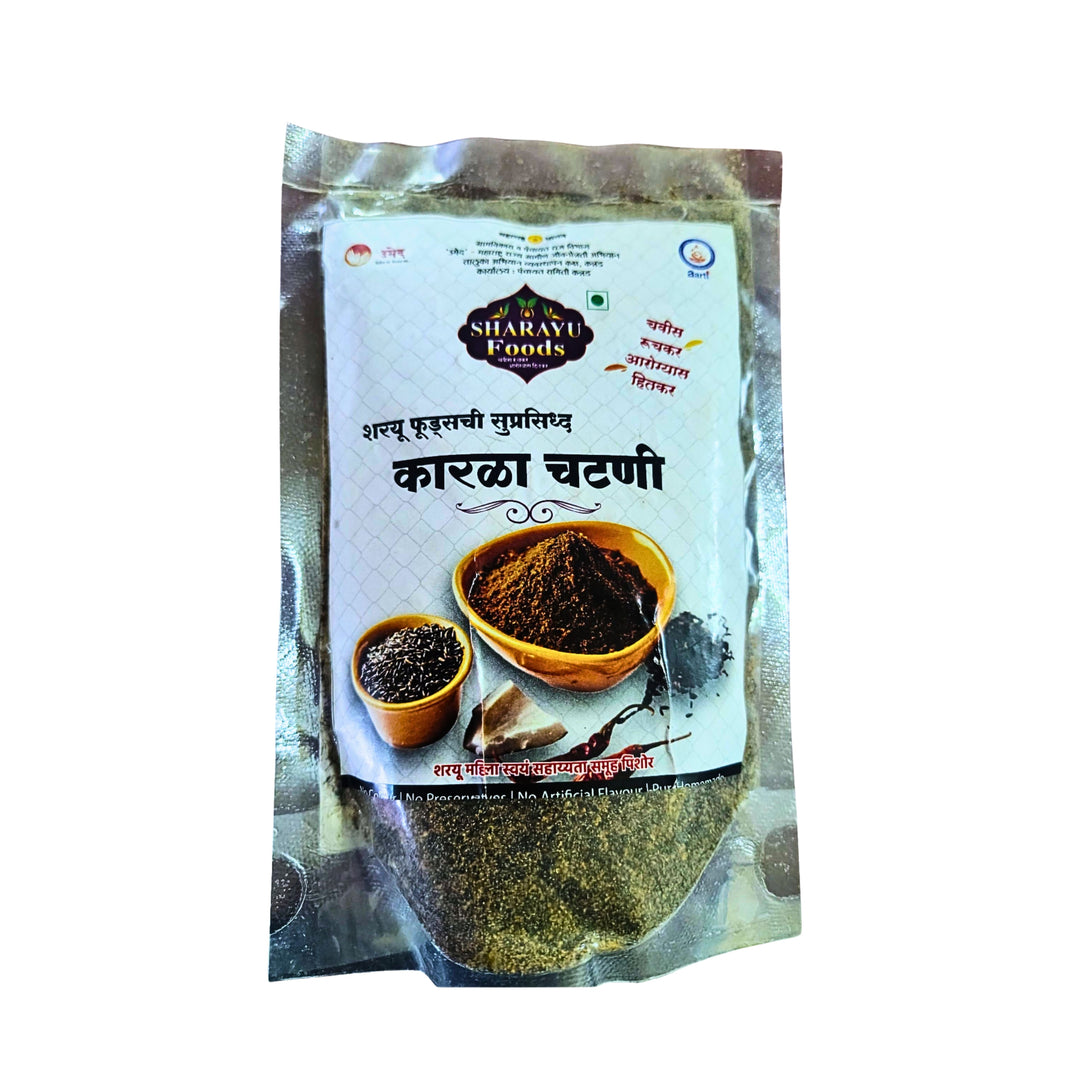 SHARAYU – Karala Chutney Spicy Maharashtrian Taste & Traditional Bhakri Companion Pack of 100 g