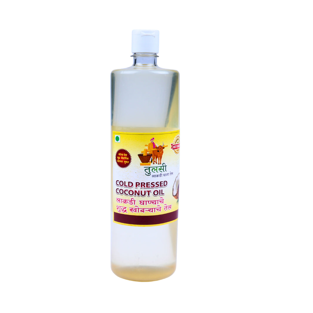 SAKSHAM Coconut Oil | Cold-Pressed, Natural Aroma, Multi-Purpose Use, Skin & Hair Friendly | Pack of 500 ml