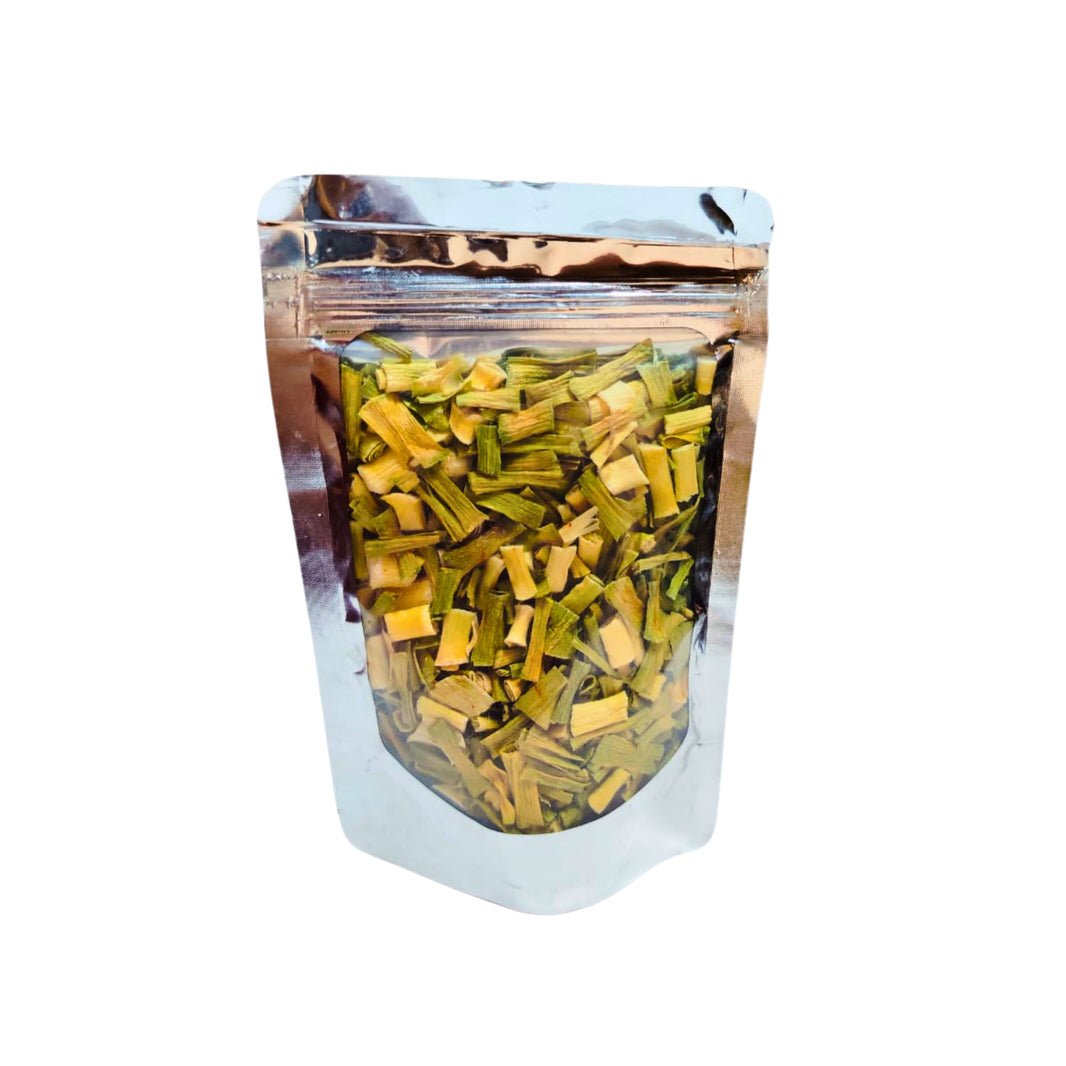 UNCHA BHARARI, Dehydrated Lasun Paat, Garlic Leaves, Palak, No Added Colours & No Preservatives, Pack Of 15 gm