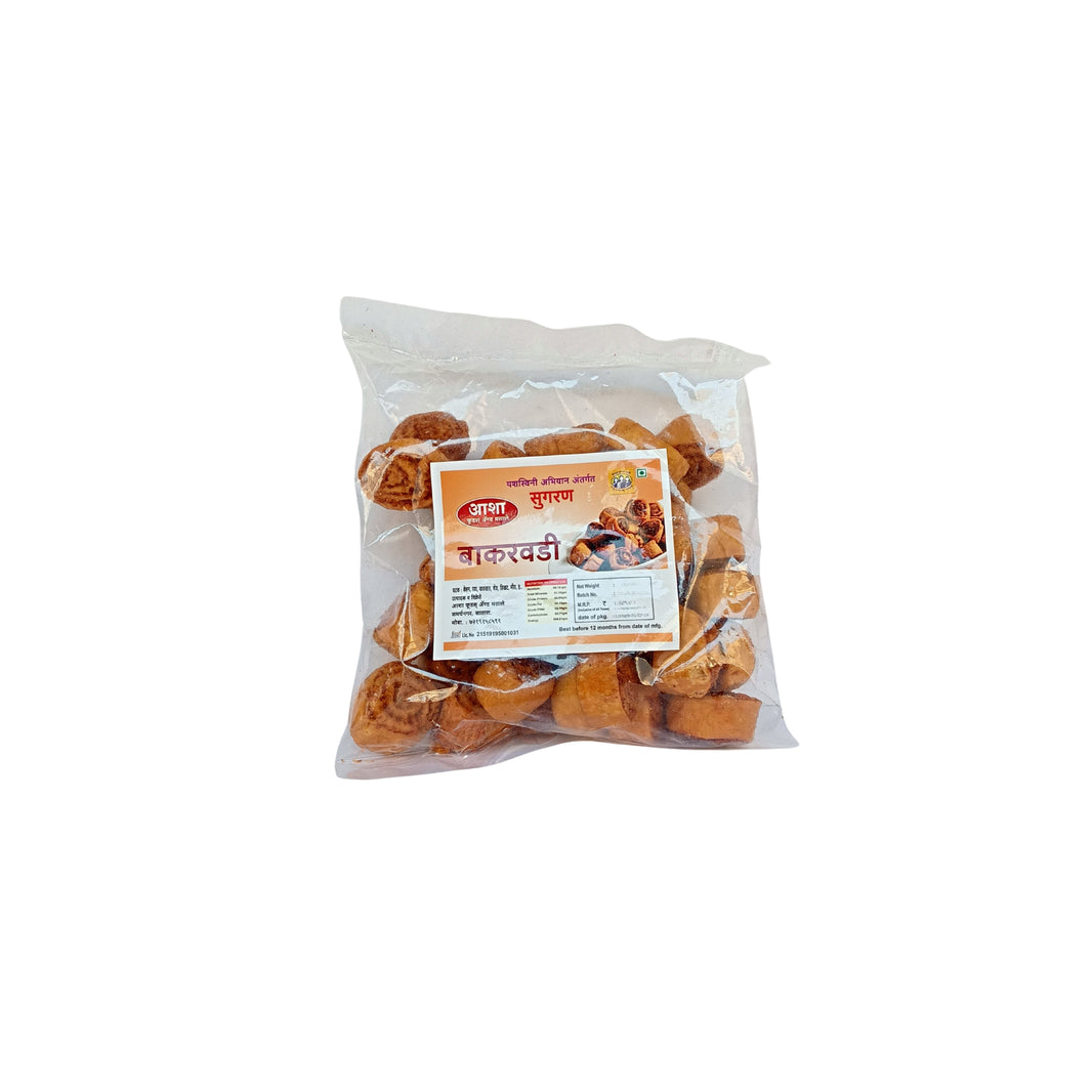 ASHA FOODS Bakarwadi, Maitrey SHG, Natural Ingredients, No Artificial Colour, Pack of 250 gm