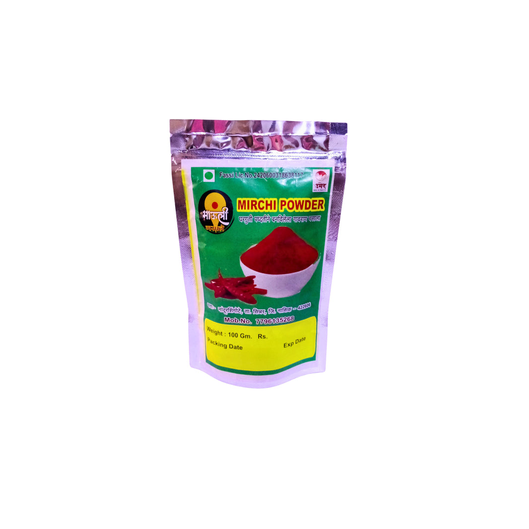 MAULI, Chilli Powder, Renukamata SHG, No Added Colours & No Preservatives, Pack Of 100 gm