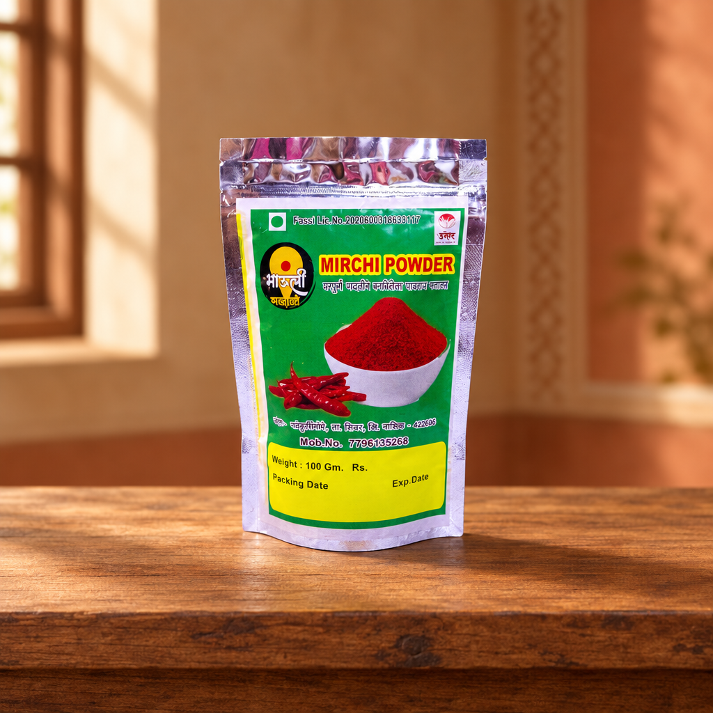 MAULI, Chilli Powder, Renukamata SHG, No Added Colours & No Preservatives, Pack Of 100 gm