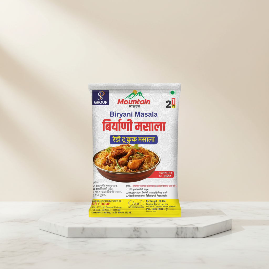 MOUNTAIN Biryani Masala Ready To Cook, Rajeshwari SHG, 50 grams