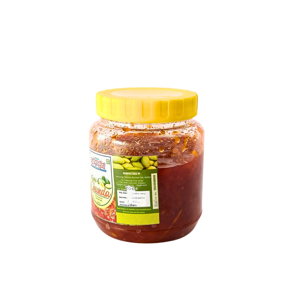 SAHYAGIRI Mango Chunda, Natural Ingredients, No Artificial Colour, Pack of 500 gm