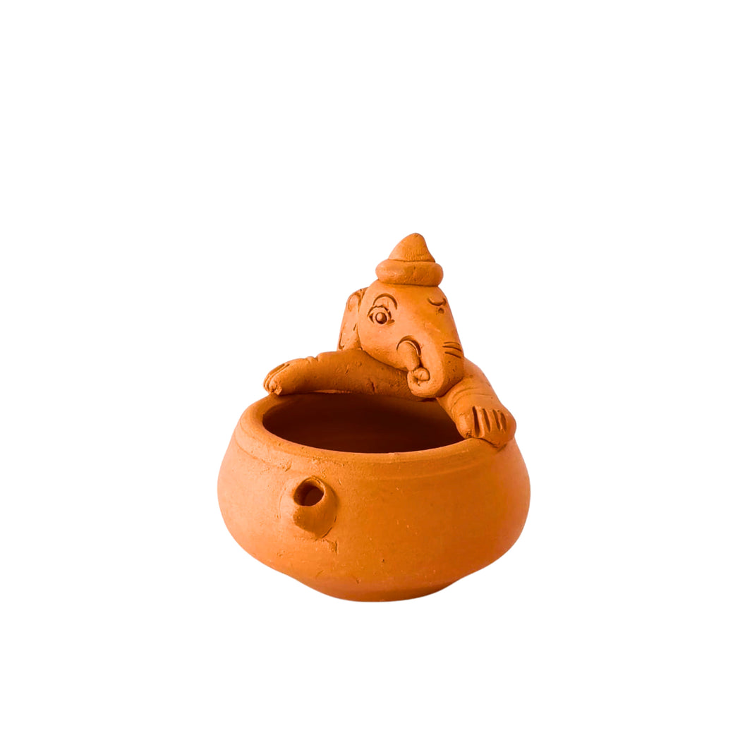 SADGURU ECO FRIENDLY Ganapati Panti, Made By Natural Soil, Local Craftsmanship, Pack Of 1