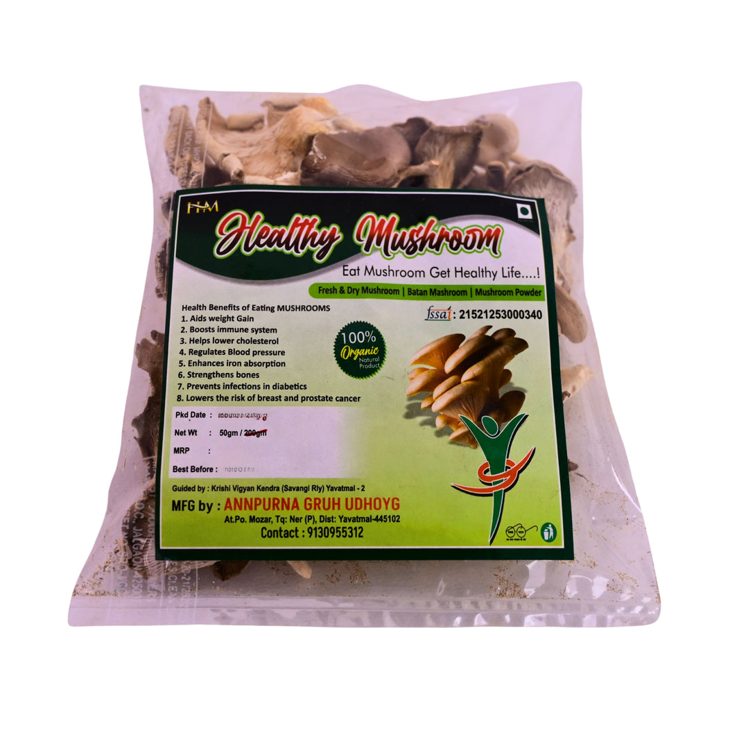 ANNAPURNA - Dry Mashroom | Natural, Authentic, Chemical-Free, Premium Quality | Pack of 250 gm