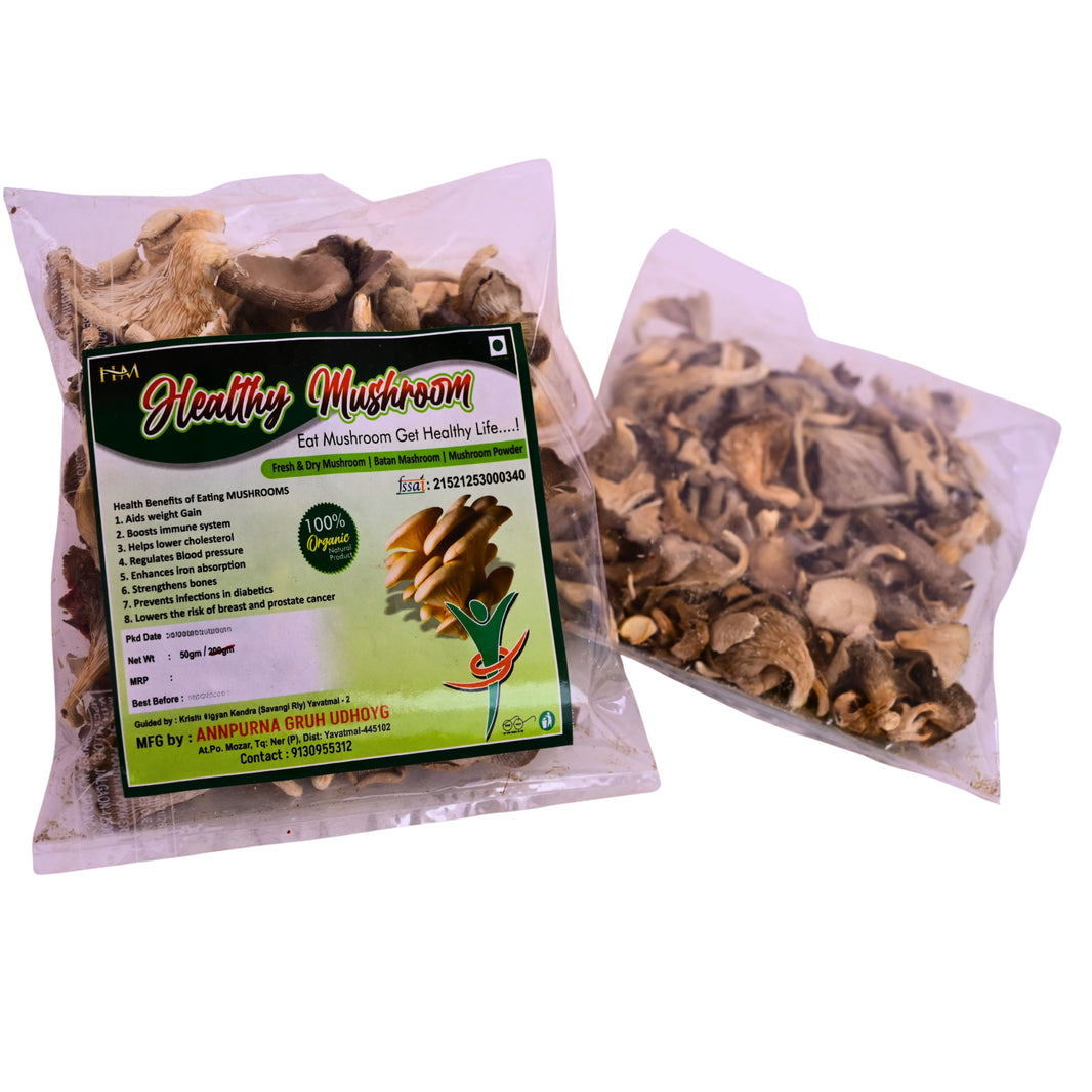 ANNAPURNA - Dry Mashroom | Natural, Authentic, Chemical-Free, Premium Quality | Pack of 250 gm