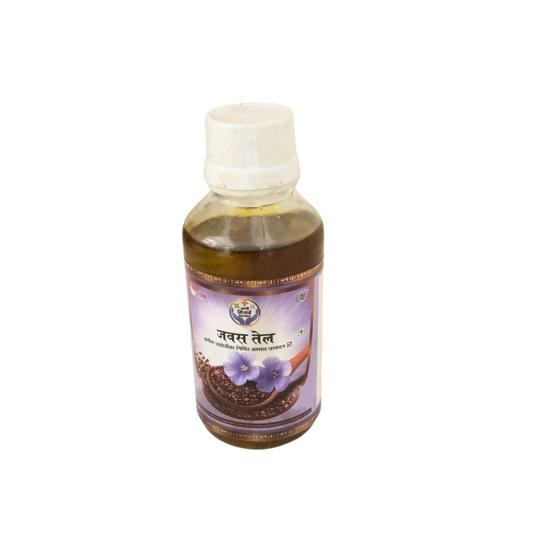 RANI HIRAI Flaxseed Oil Jawas Tel Pack Of 125ml Natural Roasted Flaxseed Oil Nutty Aroma Traditional Rural Diet Daily Consumption Authentic Quality