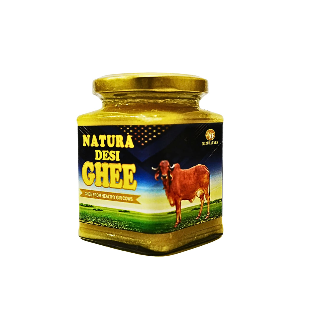 NATURA DESI Pure Cow Desi Ghee Traditionally Handcrafted No Artificial Essence Pack of 250 ml