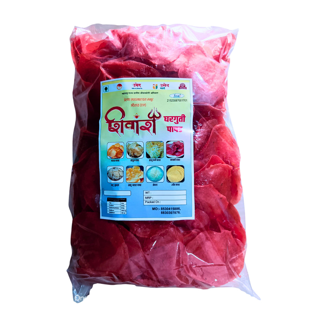 PRERANA - Papad | Traditional Method, Authentic Taste, Natural Ingredients, Handmade Quality | Pack of 500g