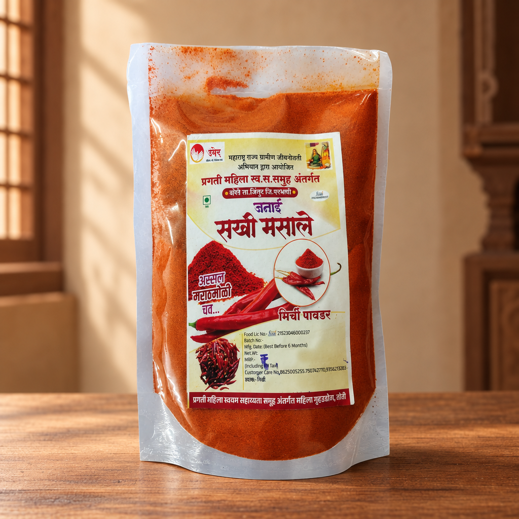 SAKHI Mirachi Powder Pack Of 200g Premium Red Chilli Powder Rich Color Spicy Flavor Daily Cooking
