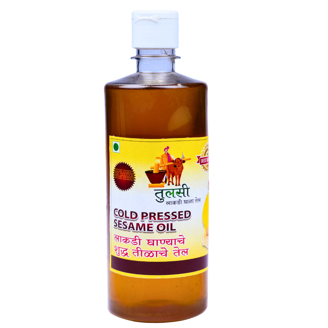SAKSHAM Sesame Oil | Cold-Pressed, Nutrient-Rich, Enhances Taste, Ideal for Traditional Cooking | Pack of 200 ml