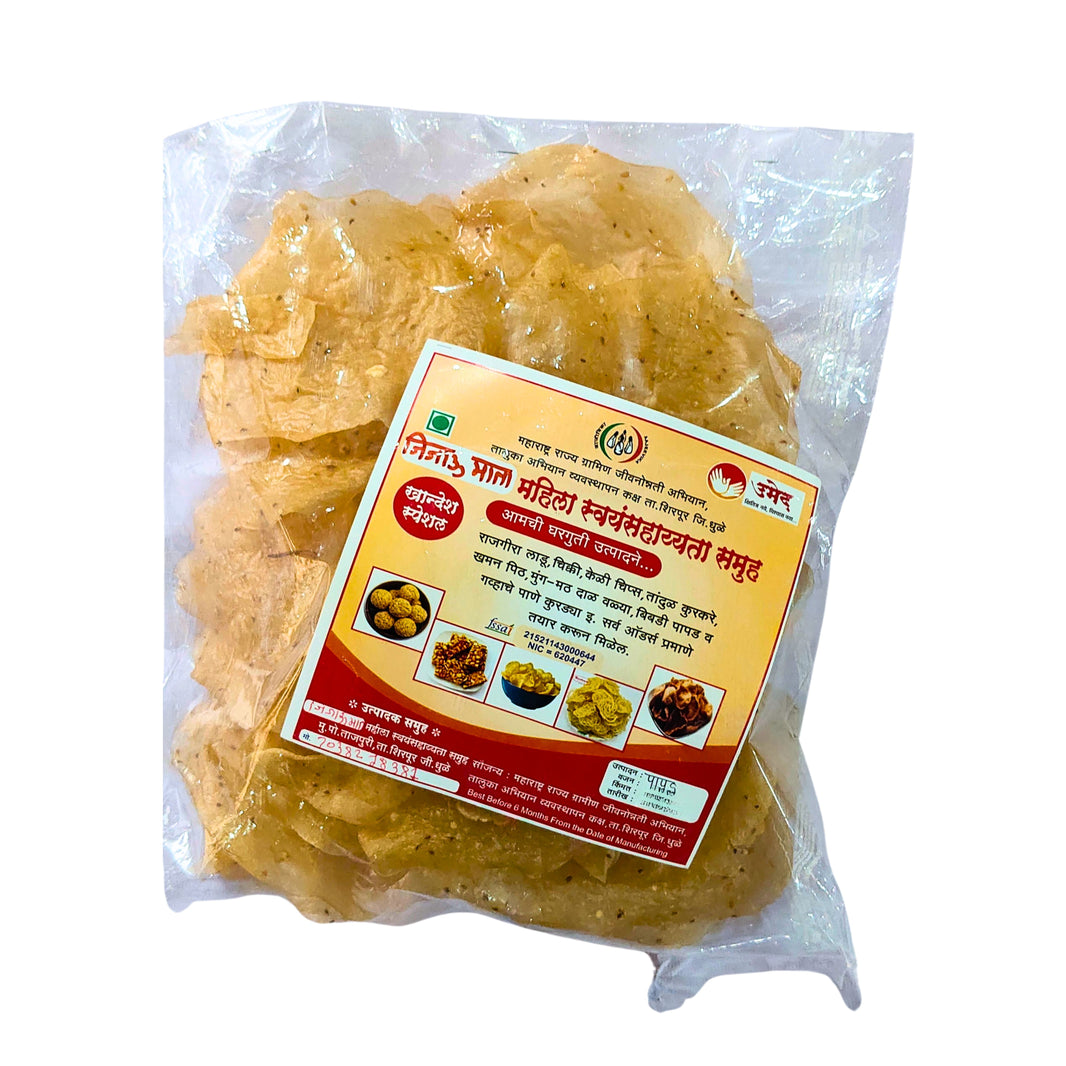 JIJAU - Papad | Natural, Authentic, No Chemicals, No Artificial Color | 500 gm