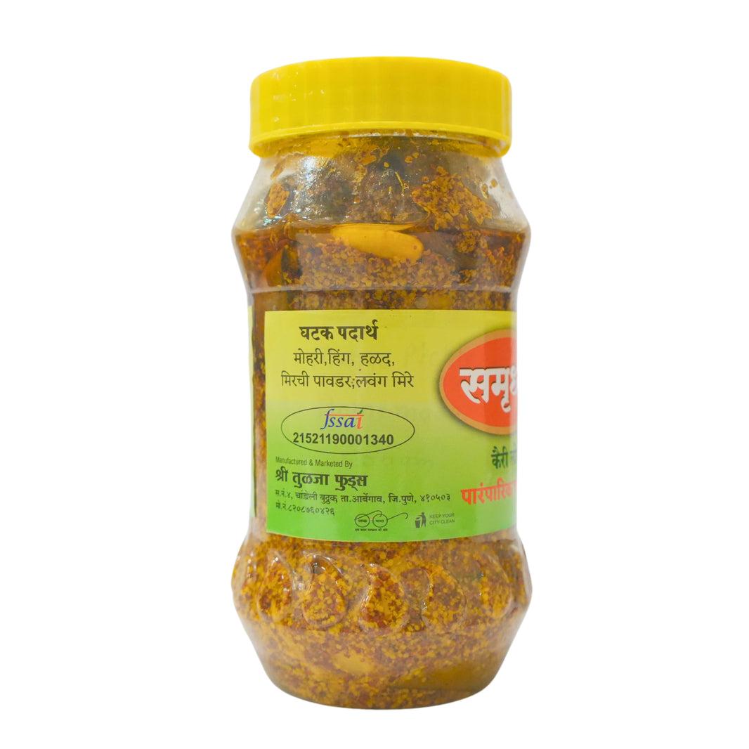 SAMRUDDHI Mango Pickle, Natural Ingredients, No Artificial Essence, Pack of 500 gms