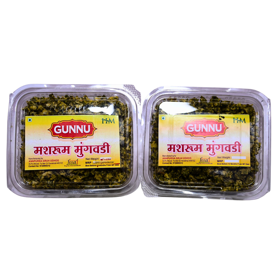 ANNAPURNA - Mashroom Mung Mix Wadi | Natural, Authentic, Chemical-Free, Premium Quality | Pack of 200 gm
