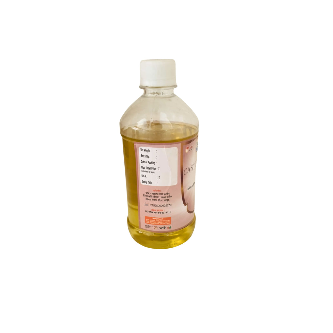 RANI HIRAI Castor Oil Pack Of 400ml Natural Thick Multipurpose Rural Utility Oil Traditional Household Agricultural External Use Authentic Quality
