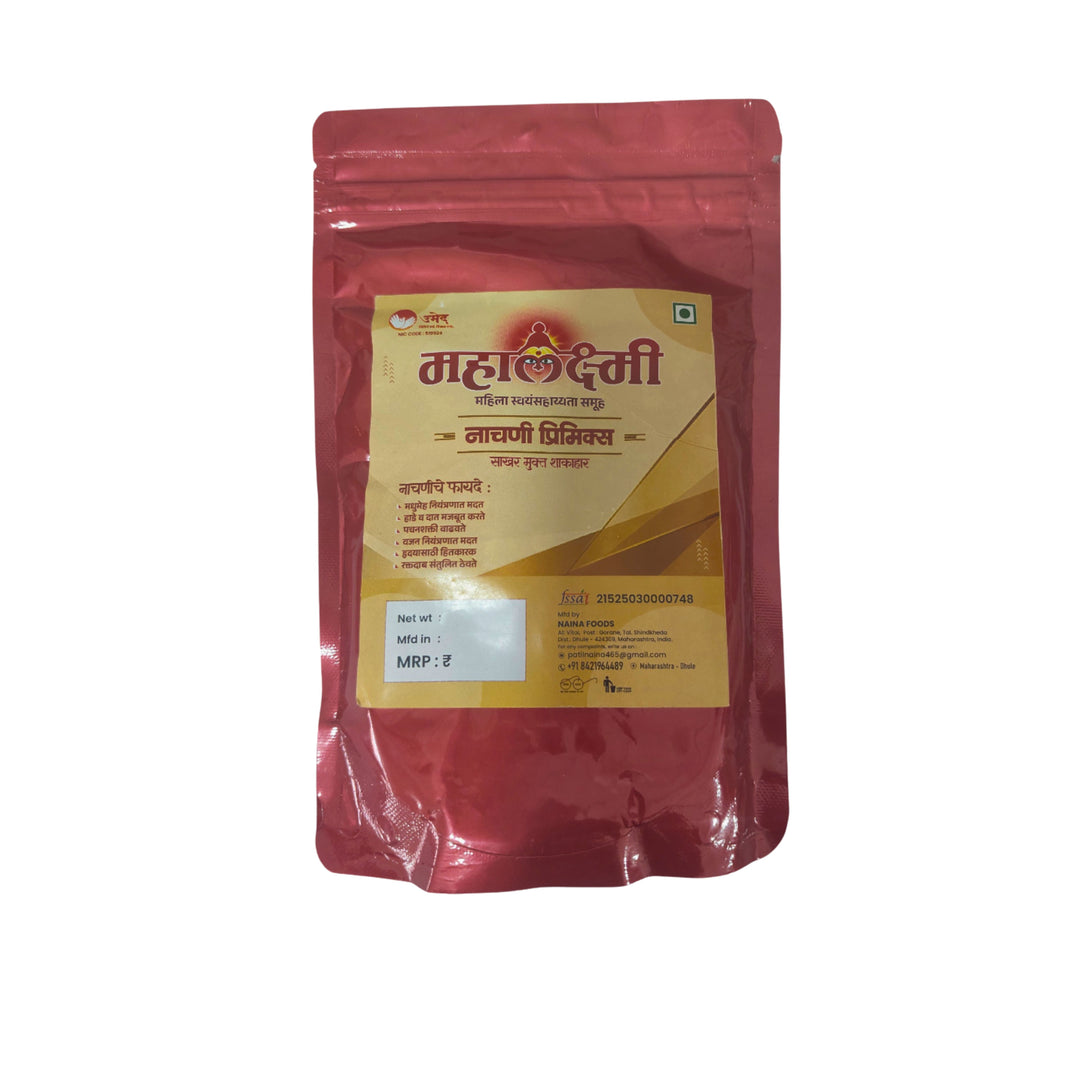 DWARKA FOODS Nachani Idli Premix Pack Of 500gm Ragi Ready Mix Soft Healthy Idli Quick Preparation Traditional Meal