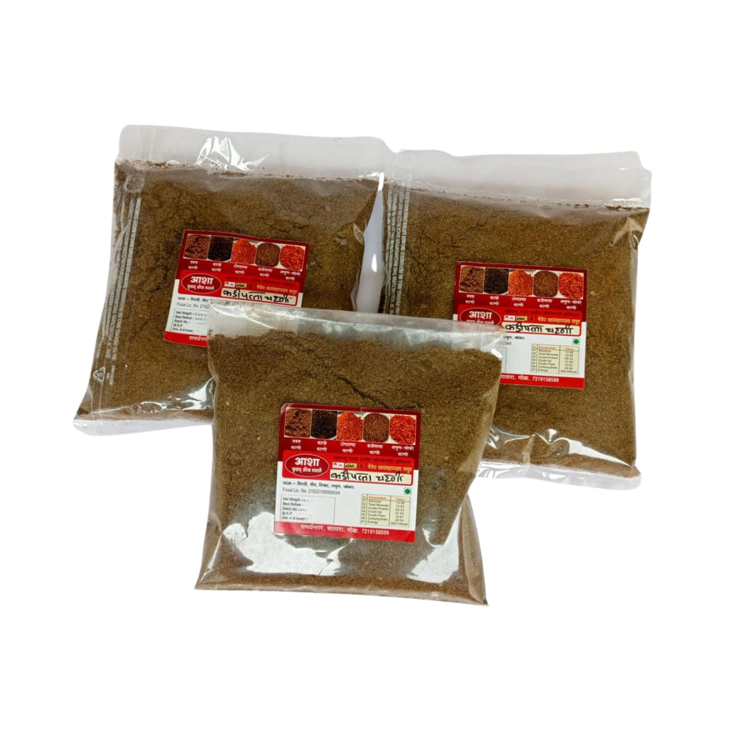 ASHA FOODS Curryleaves Chutney, Kadipatta Chutney, Maitrey SHG, Natural Ingredients, No Artificial Colour, Pack of 200 gm