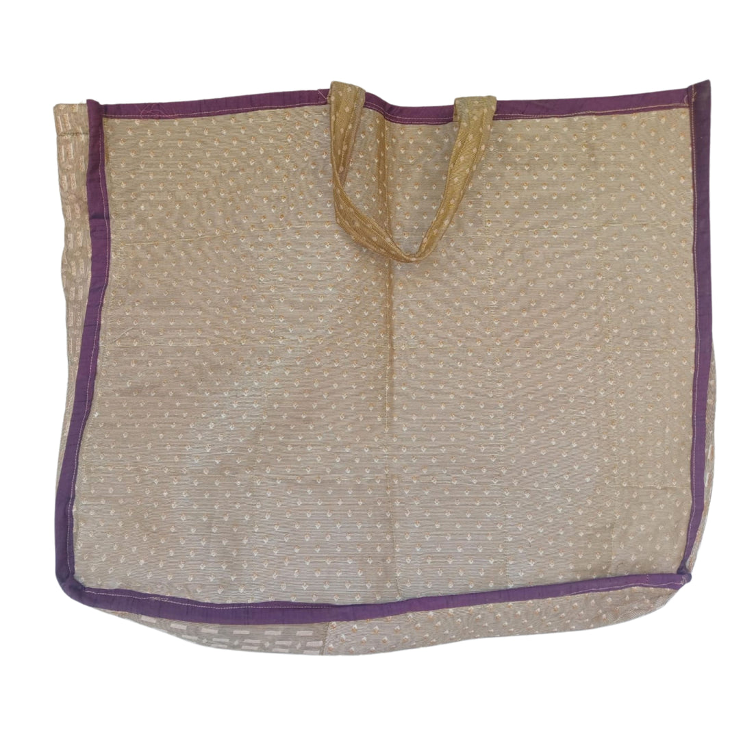 MAULI Bajari Bag, Regular Sized, Golden Colour, Handmade by Mauli SHG, Eco-friendly and Washable, Pack Of 1 no