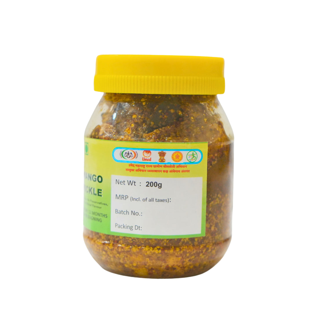 SAMRUDDHI Mango Pickle, Natural Ingredients, No Artificial Essence, Pack of 200 gms