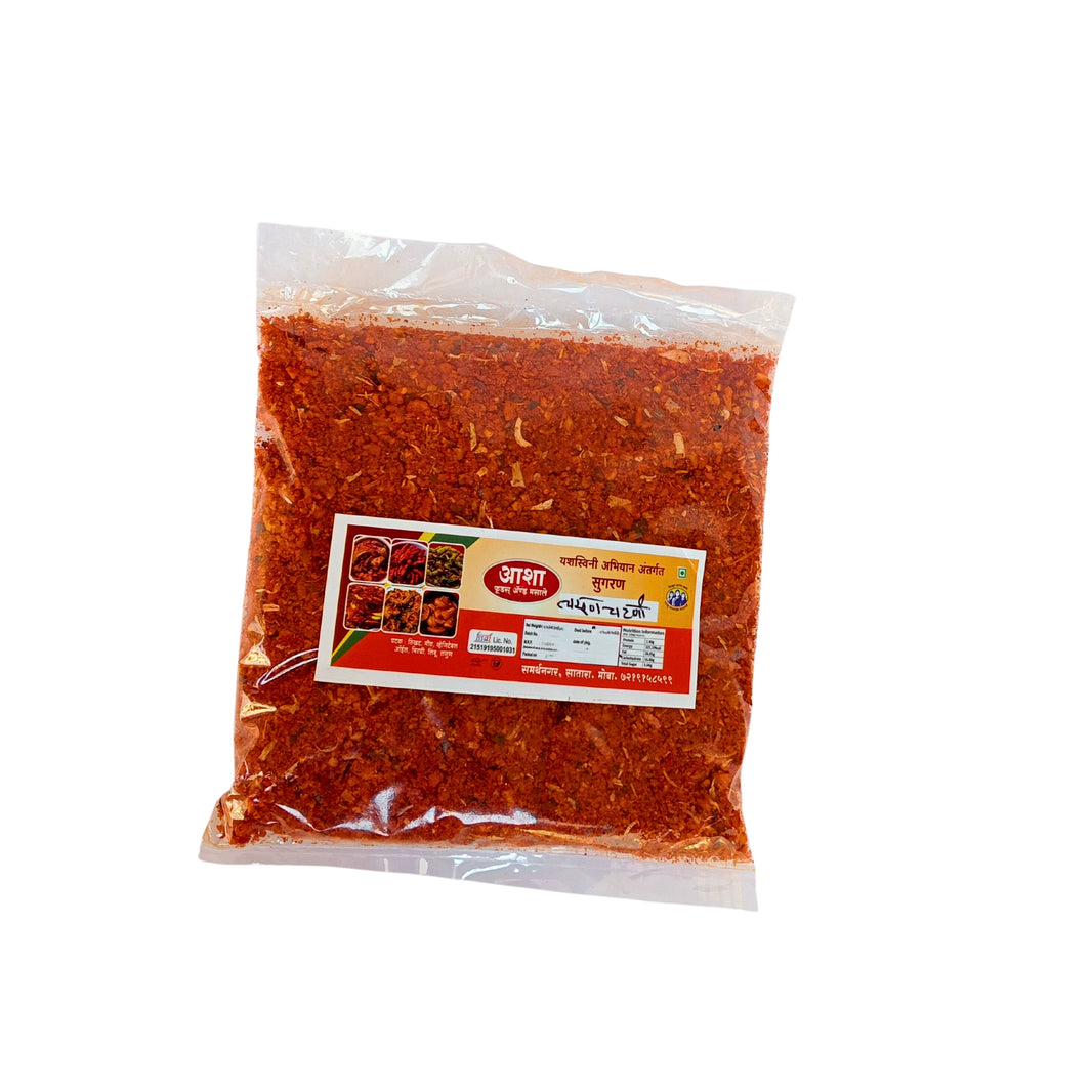 ASHA FOODS Garlic Chutney, Lasun Chutney, Maitrey SHG, Natural Ingredients, No Artificial Colour, Pack of 200 gm