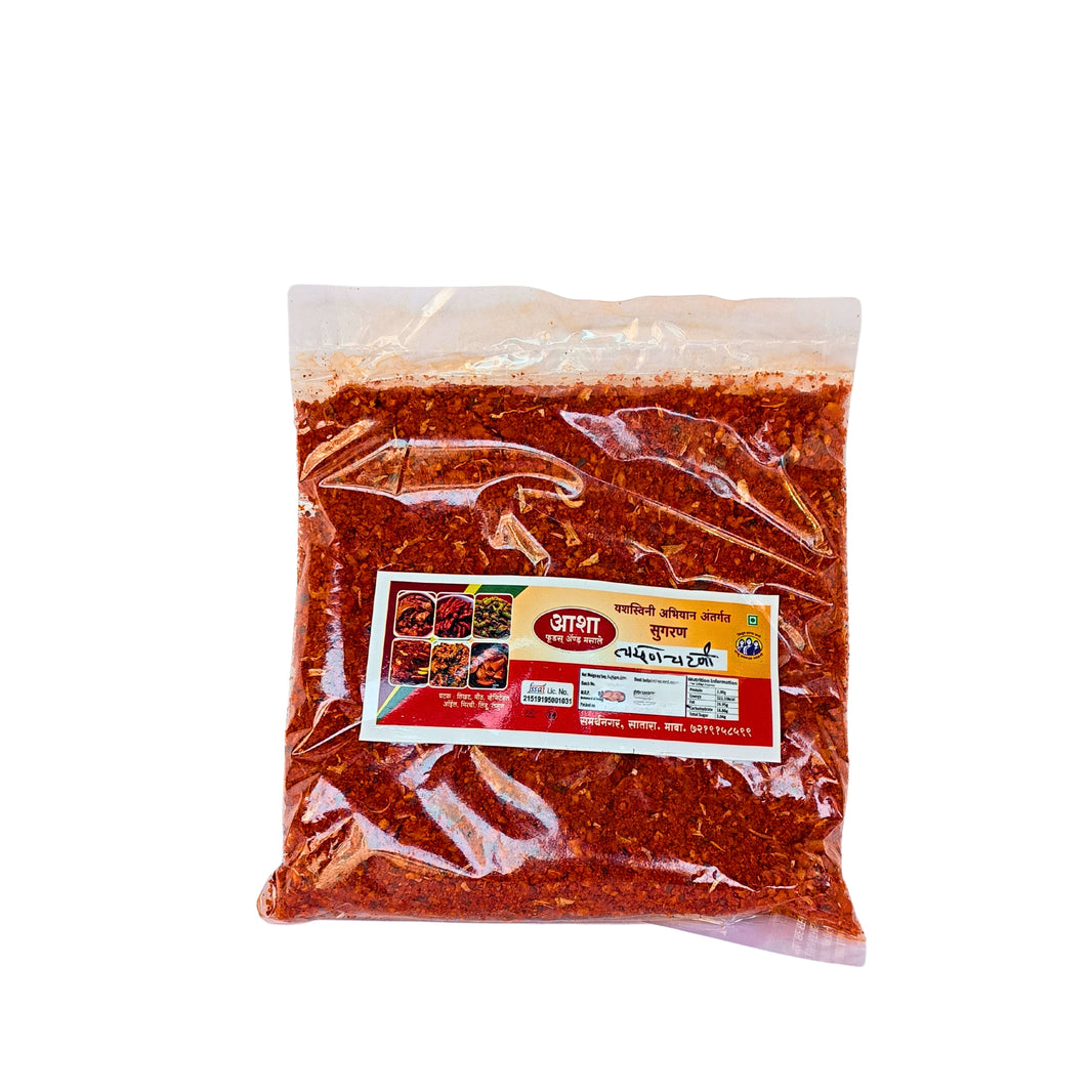ASHA FOODS Garlic Chutney, Lasun Chutney, Maitrey SHG, Natural Ingredients, No Artificial Colour, Pack of 200 gm