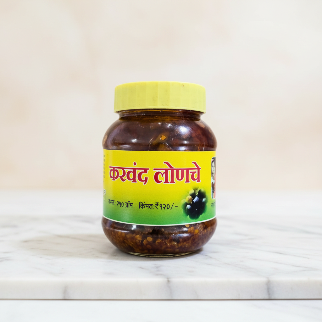 AHILYABAI – Karavand Pickles 250 Gm | Authentic, Homemade, Flavourful, No Artificial Colour | Pack of 250 GM