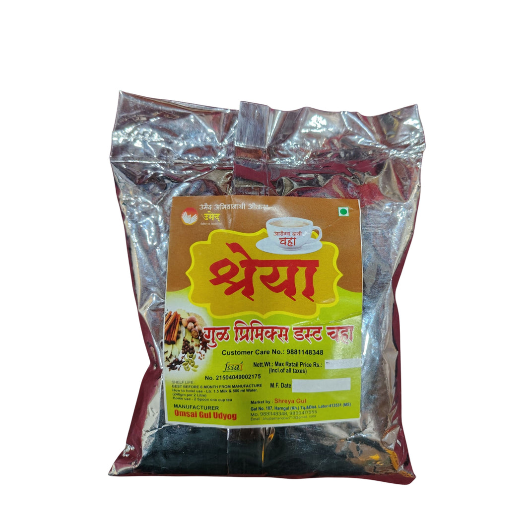 SHREYA Gul Mix Tea Ready To Use Jaggery Tea Mix Natural Sweetener Rich Aroma No Chemicals 200 gm