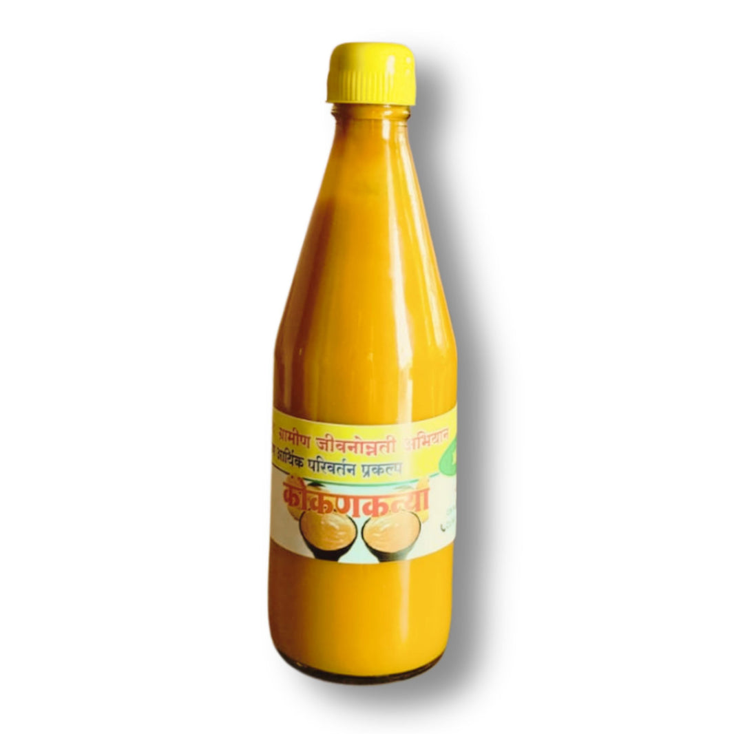 KOKANKANYA Mango Pulp, Fleshy Pulp, Natural Ingredients, No Artificial Essence, Pack of 500 gms