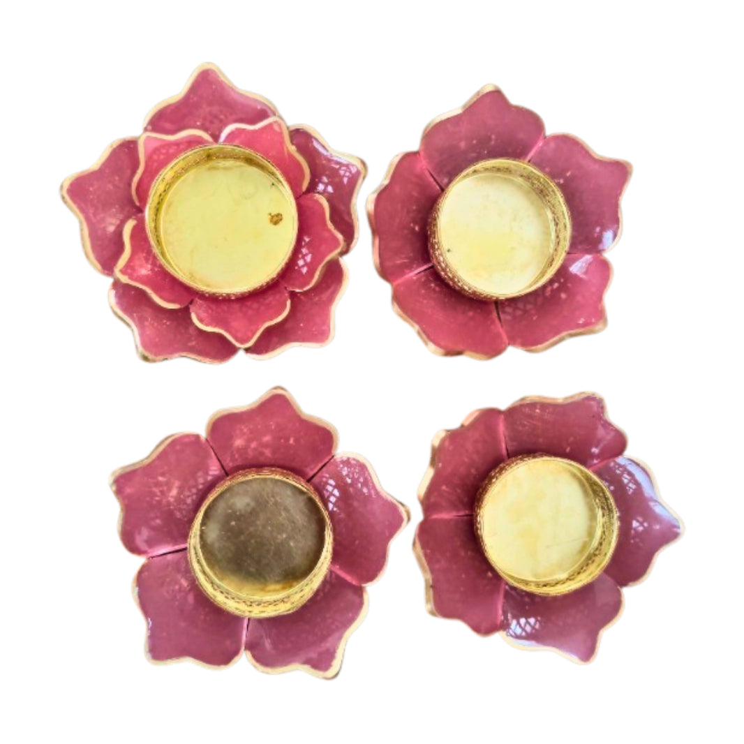 LAXMI MATA – T-Light Holder (Resin Material) | Premium Quality, Handmade with Care, Authentic, Durable | Pack of 4 pics