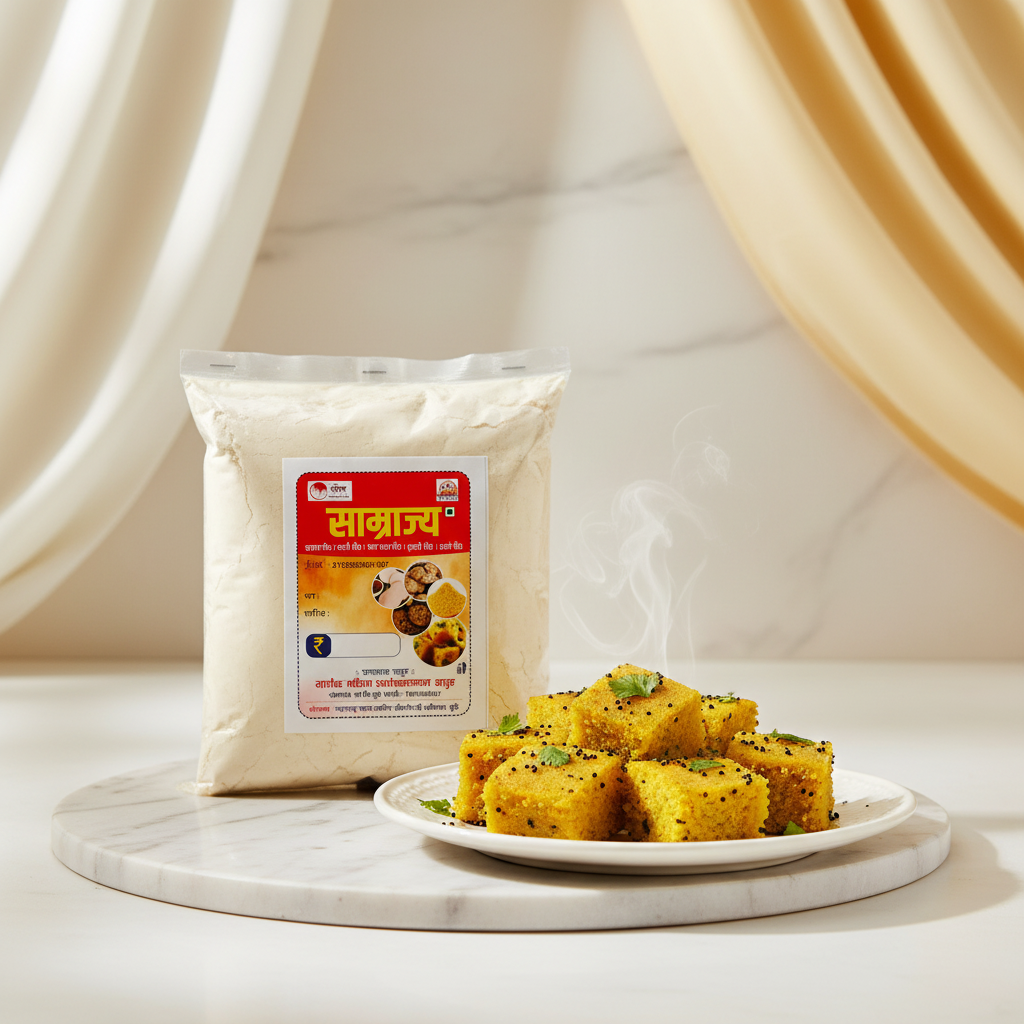 SAMRAJYA Dhokala Premix Pack Of 500gm Ready To Cook Instant Dhokla Mix Soft Fluffy Authentic Breakfast Premium Quality