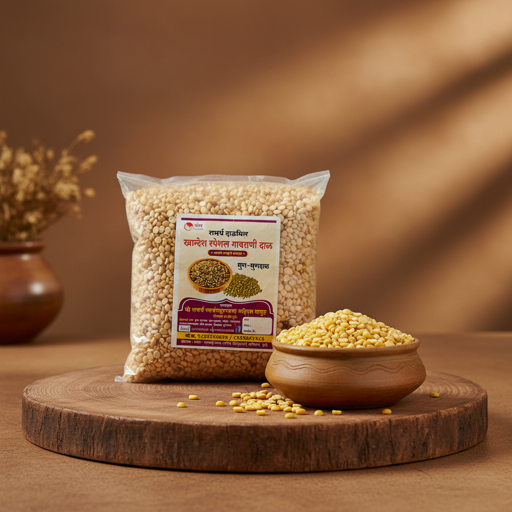 SHREE SAMARTH Mugdal Pack Of 1000gm Premium Moong Dal Natural Protein Rich Daily Cooking Clean Processed Quality