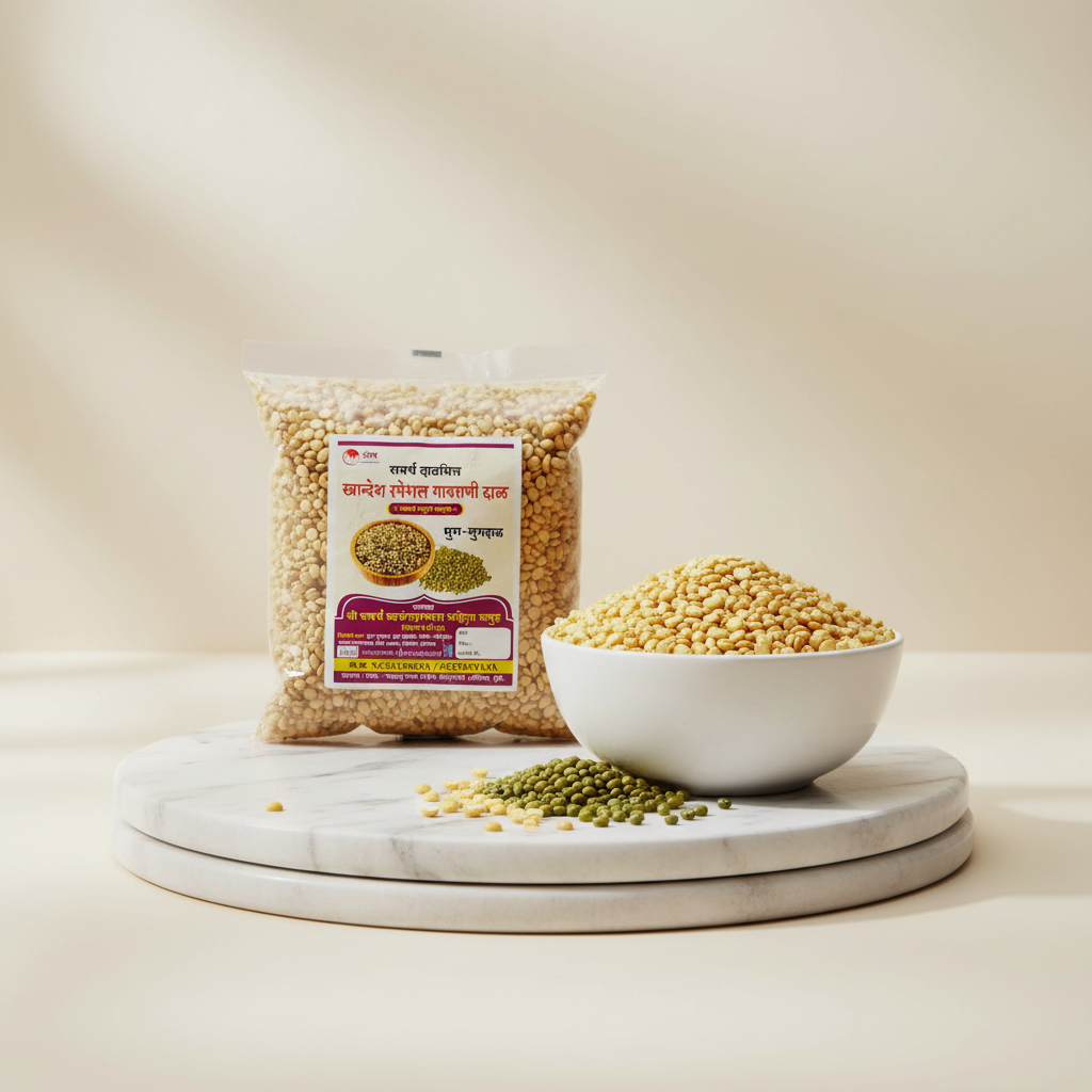 SHREE SAMARTH Mug Pack Of 1000gm Whole Green Gram Natural Protein Rich Premium Pulses Daily Cooking Quality