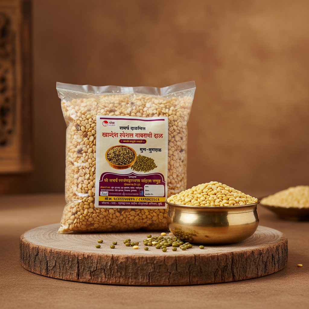 SHREE SAMARTH Mug Pack Of 1000gm Whole Green Gram Natural Protein Rich Premium Pulses Daily Cooking Quality