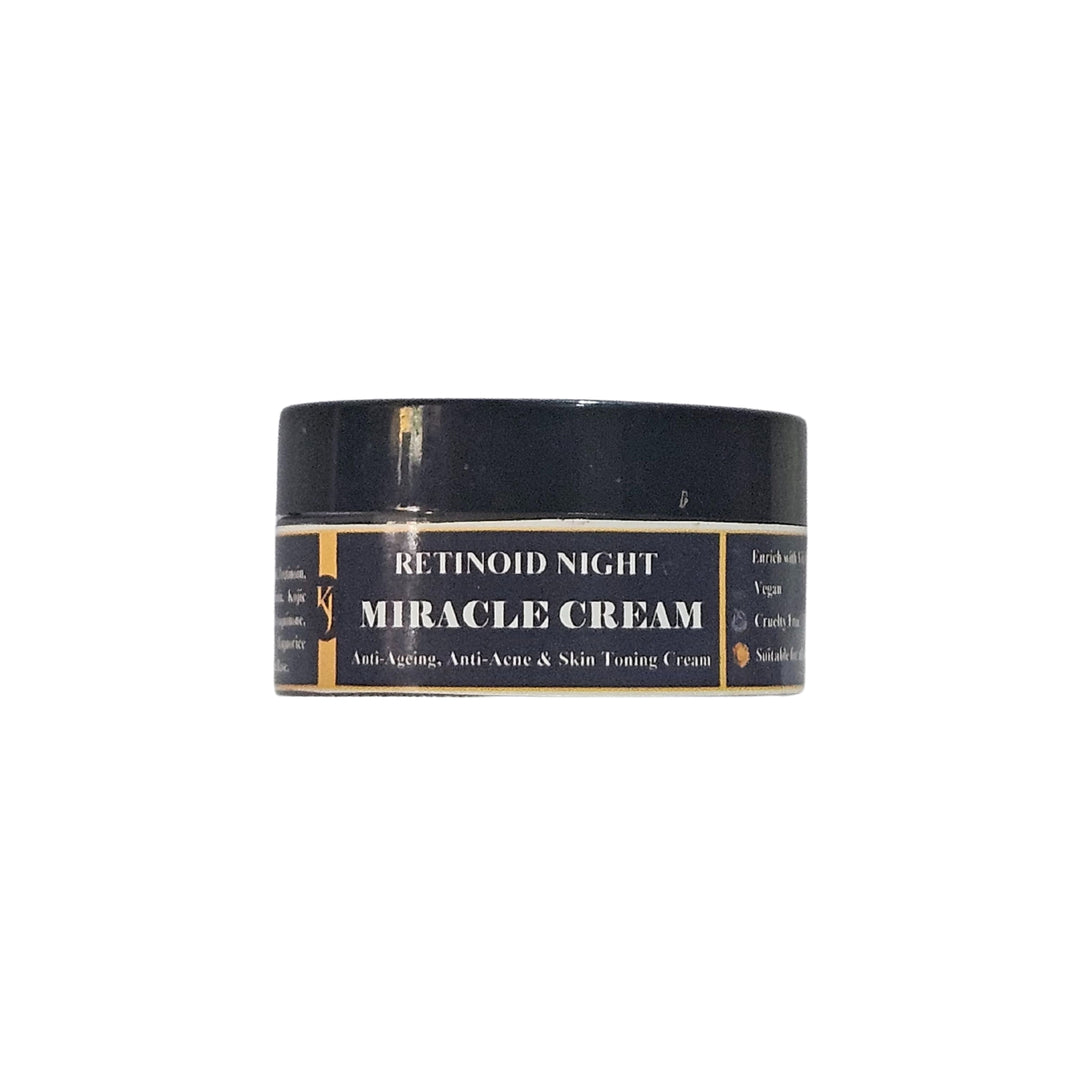 KRUSHNAJYOT Handmade Retinoid Night Cream, Made By Natural Ingredients, No Artificial Chemical, Paraben Free, Sulphate Free, Pack of 25 gm
