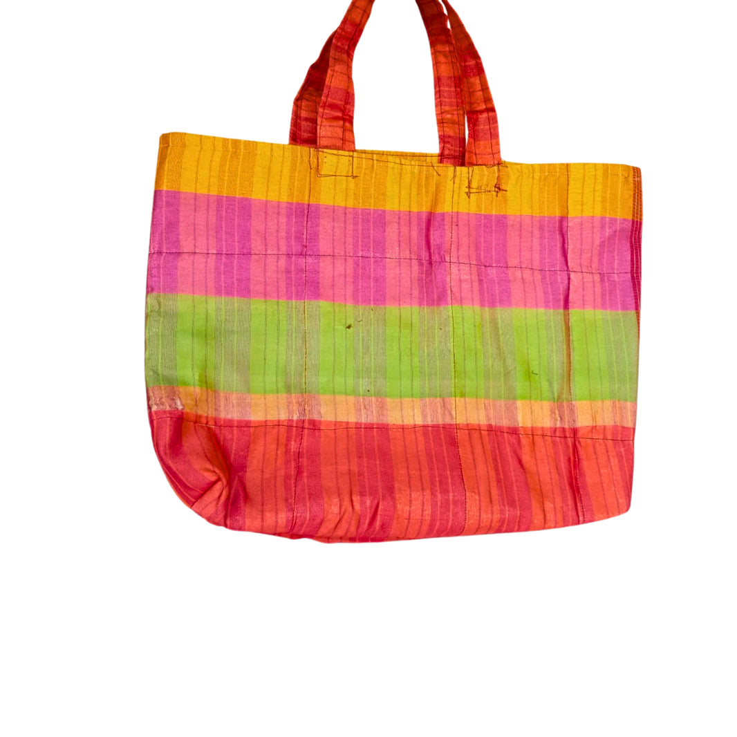 MAULI Bajari Bag, Medium Sized, Mix Colour, Handmade by Mauli SHG, Eco-friendly and Washable, Pack Of 1 no