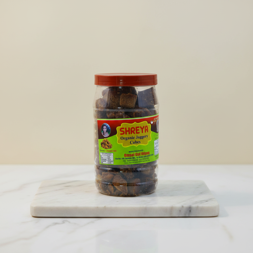 SHREYA Pure Deshi Gul (Jaggery), Sai Guru SHG, Natural, Chemical Free, 1000 gm
