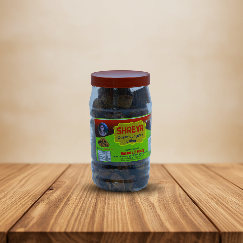 SHREYA Pure Deshi Gul (Jaggery), Sai Guru SHG, Natural, Chemical Free, 1000 gm