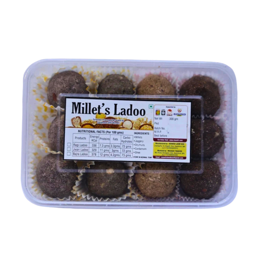 ADIVASI, Millet Ladu, Natural Ingredient, No Artificial, Essence, Pack, of 250 gm