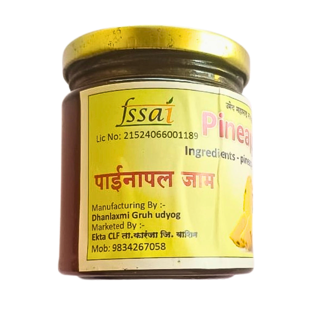 EKTA – Pineapple Jam - Premium Quality, Handmade with Care, Authentic, Durable - Pack of 200 gm