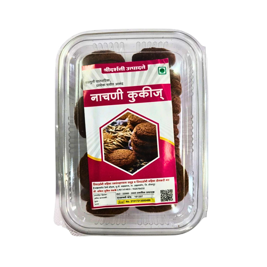 SHREEDARSHANI FOODS Ragi Biscuit Calcium Rich Ragi Based Biscuits Crunchy Texture Wholesome Taste Suitable For Kids And Elders Daily Snacking 250gm
