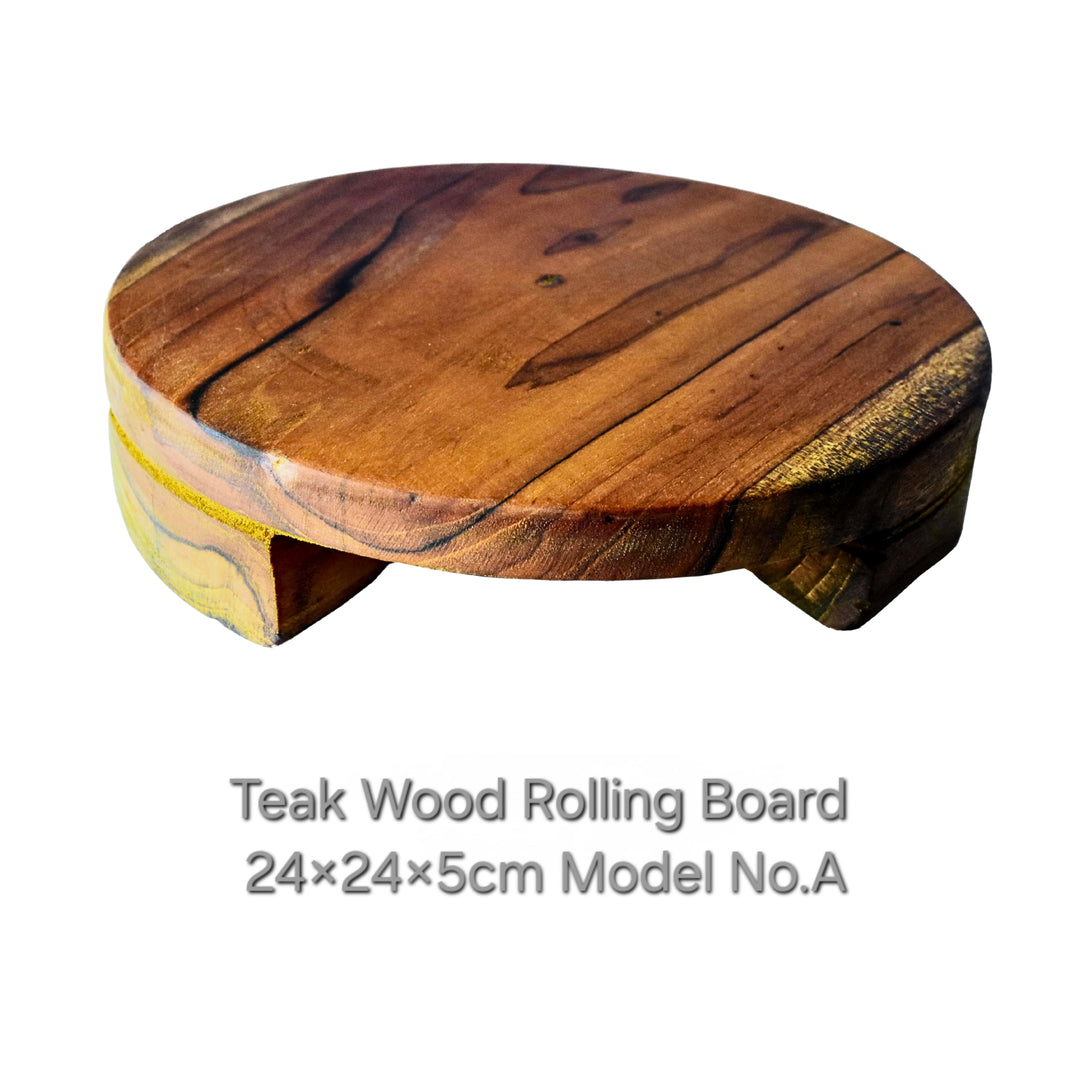 SHRUSHTI furniture Teak Wood Rolling board Strong, sturdy and made for everyday kitchen use pack of 1