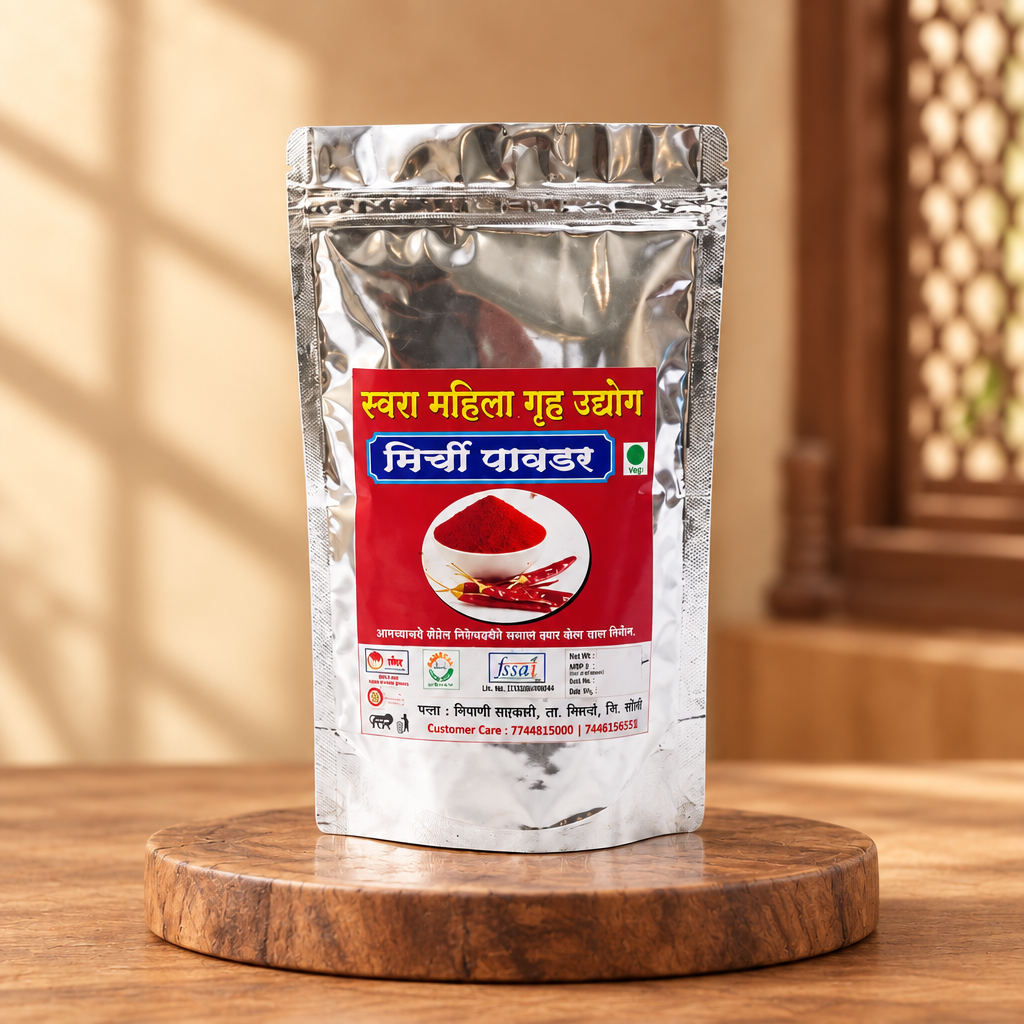 Swara, Chilli Powder, Radha Krushna SHG, Natural Ingredients, No Artificial Essence, Pack of 200 gm