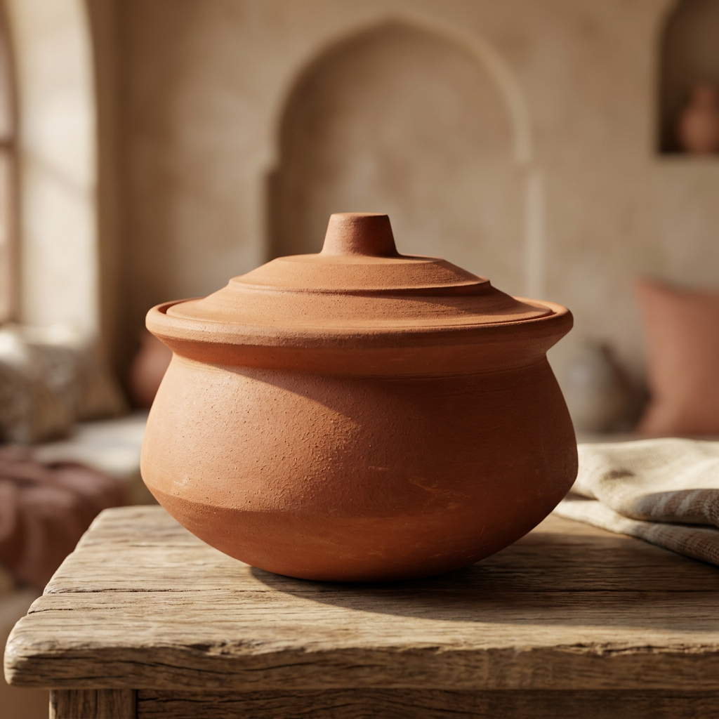 YASHASWINI MAHILA PG - Biryani Pot Clay Large | Natural, Pure, Traditional, Handmade | 1