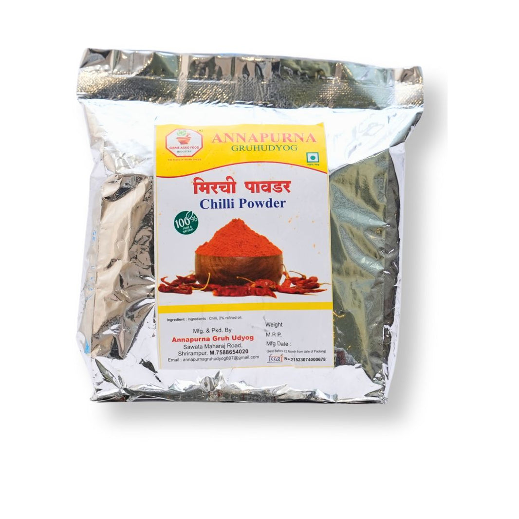 ANNAPURNA, Red Chili Powder, Jagdamba SHG,Natural Ingredients, No Artificial Colour, Pack of 500 gm